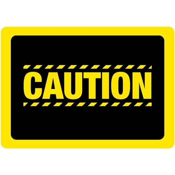 Caution Floor Sign 16in Diameter Non Slip Floor Sign